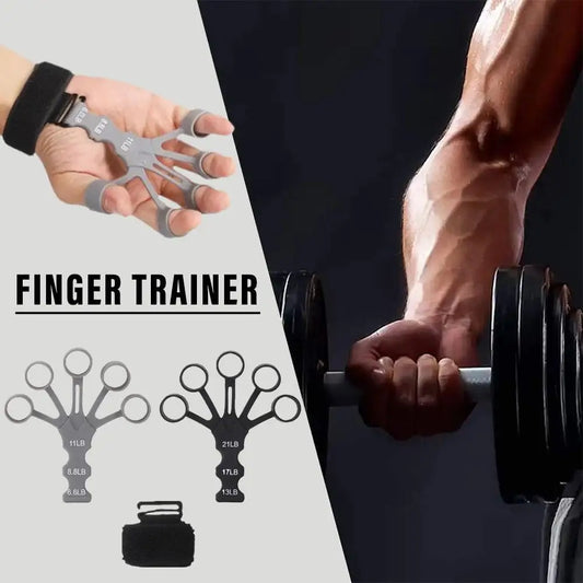 5 Fingers Silicone Finger Expander Finger Clip Training Stretcher Strength Recovery Physical Tool Grip Trainer - Eloy Royal