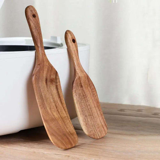 1 pcs Wide Use Scoop Household Natural Wood Cooking Tool Tableware Spatula Kitchenware Rice Spoon