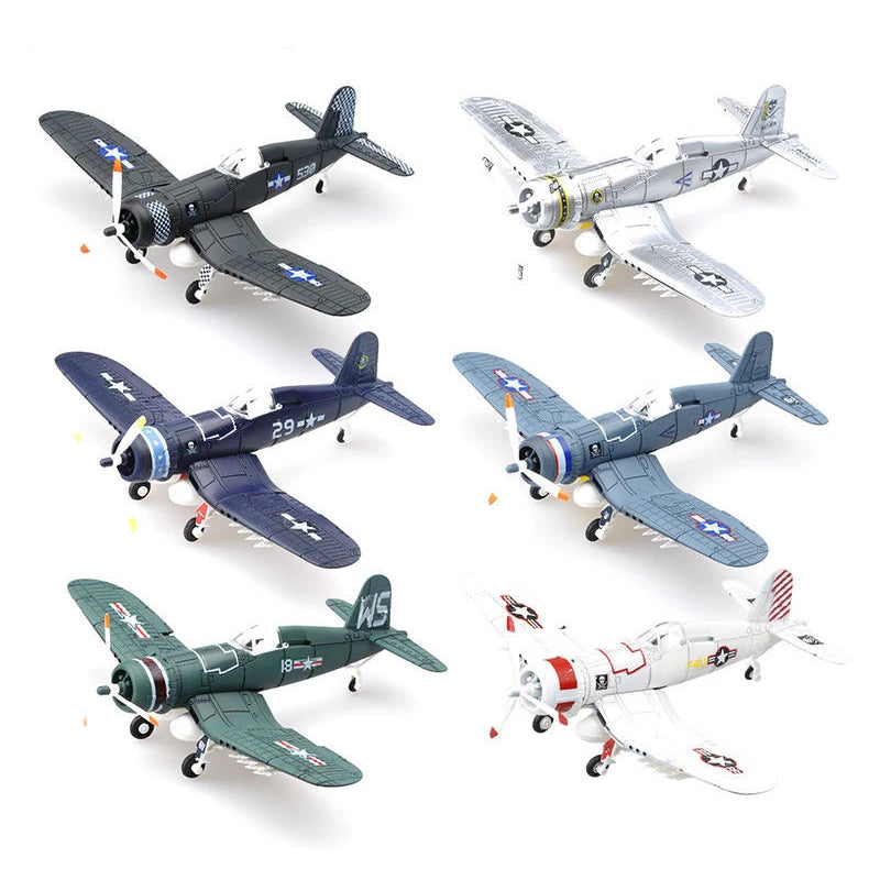 1/48 WW2 F4U Fighter P51 BF109 Hurricane Military MUSTANG Fighter 4D Assemble Model Airplane Plastic DIY Puzzle Toy Gifts - Eloy Royal