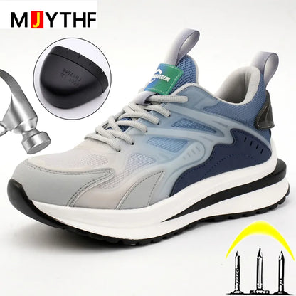 2023 Autumn Winter Shoes Security Boots Anti Smashing Anti Piercing Work Sneakers Safety Shoes Men Platform Protective Footwear - Eloy Royal