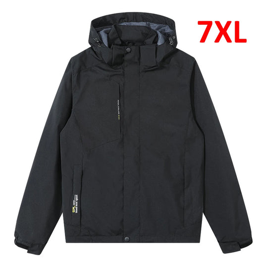 Men's Windbreaker Waterproof Jacket Coat Men Spring Autumn Travel Jacket Male Fashion Outdoor Outerwear Plus Size 6XL 7XL - Eloy Royal