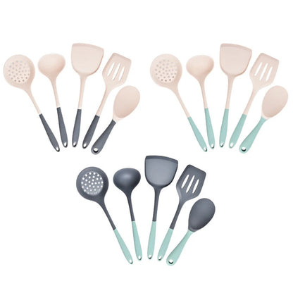 5pcs/set Kitchen Utensils Set Non-stick Kitchenware Cooking Tools Spoon Soup Ladle Spatula Shovel Tools Gadget Accessories - Eloy Royal