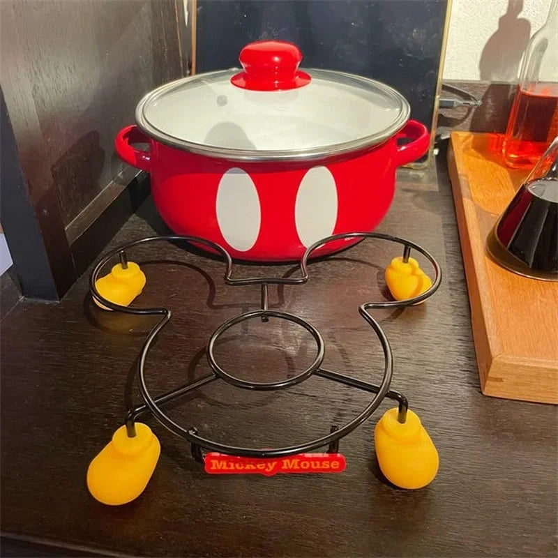 Disney Mickey Kitchen Shelf Cutting Board Rack Drain Rack Cartoon Bowl Rack Pot Holder Tableware Shelf Kitchenware Storage Racks - Eloy Royal