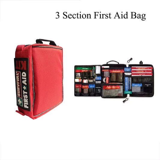 Safe  Wilderness Survival Car Travel First Aid Kit Medical Bag Outdoors First-Aid Kit Camping Emergency Kit Treatment Pack Set - Eloy Royal