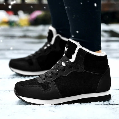 Men Boots Waterproof Winter Boots Men Lightweight Hight Top Leather Shoes Plus 48 No Slip Warm Snow Boots Plush Women Footwear - Eloy Royal