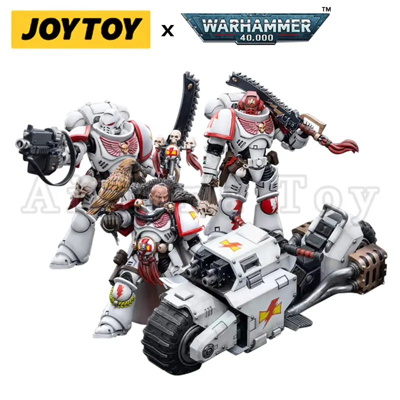 JOYTOY 1/18 Action Figure White Scars Intercessors And Bike Anime Collection Military Model Free Shipping - Eloy Royal