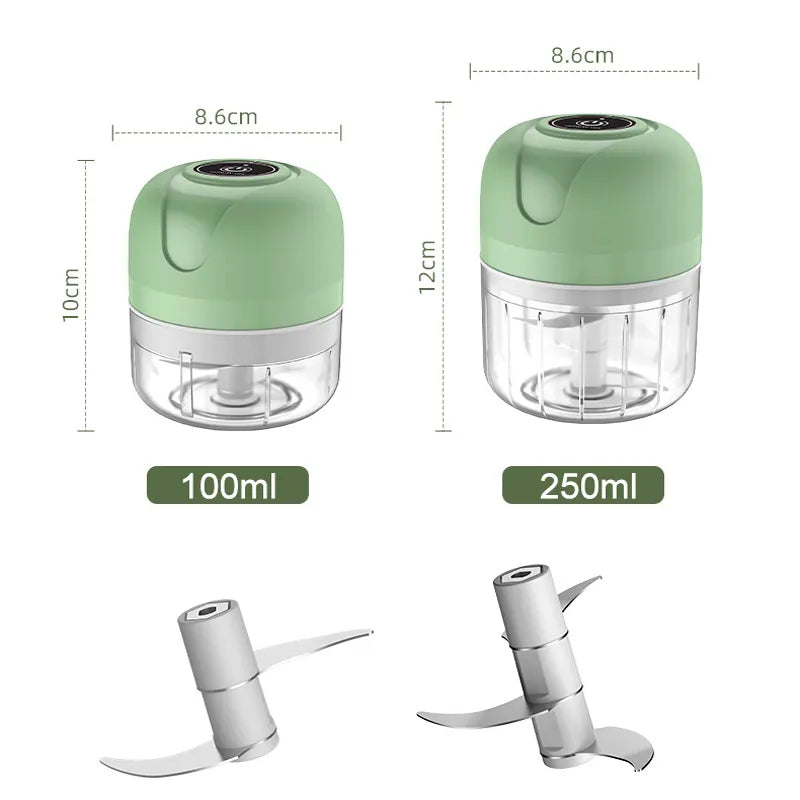 Mini Electric Garlic Chopper USB Meat Grinder Garlic Masher Machine Sturdy Durable Crushed Ginger Vegetable Crusher Kitchenware - Eloy Royal