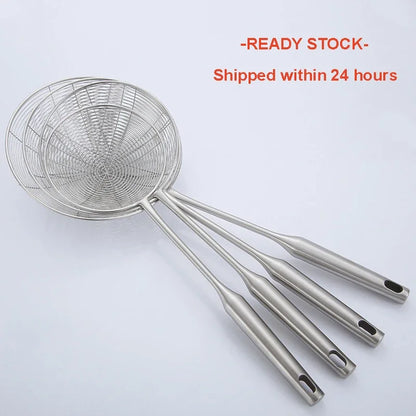 Premium 304 Stainless Steel Spider Mesh Strainer & Colander Ladle Skimmer Cooking Tool Kitchenware Heat-resistant - Eloy Royal