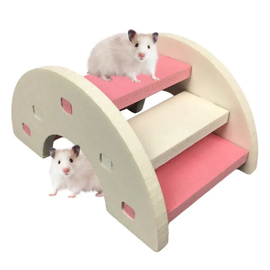 Hamster Ladder Rainbow Bridge Pet Toys Plastic Bridge Hanging Toys Rat Small Animals Cage Accessories Cute Pet Gifts Pet Product - Eloy Royal