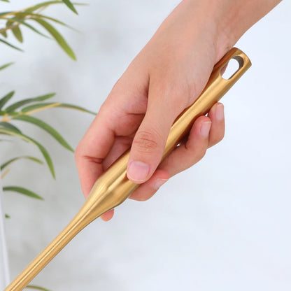 1/7pcs Gold Cooking Tool Set Chopsticks Tube Kitchenware Soup Ladle Colander Set Egg Stirrer Food Clip Kitchen Utensils - Eloy Royal