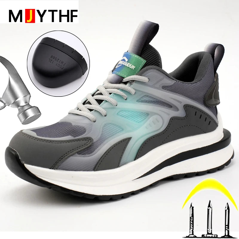 2023 Autumn Winter Shoes Security Boots Anti Smashing Anti Piercing Work Sneakers Safety Shoes Men Platform Protective Footwear - Eloy Royal