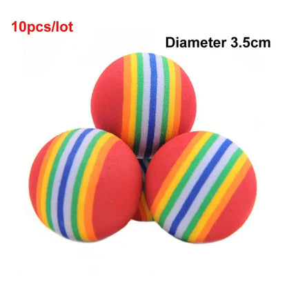 pawstrip Rabbit Fur False Mouse Pet Cat Toys Feather Rainbow Ball Toy Cayts Funny Playing Toys For Cats Kitten Fish Cat Toy - Eloy Royal