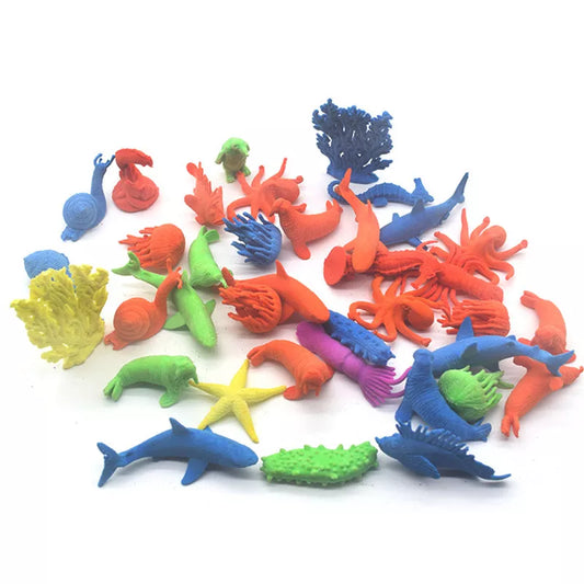 100/20/10Pcs Growing In Water Bulk Swell Sea Creature Creative Magic Toys Soak Water To Swell Dinosaur Toys Absorb Water Bigger - Eloy Royal