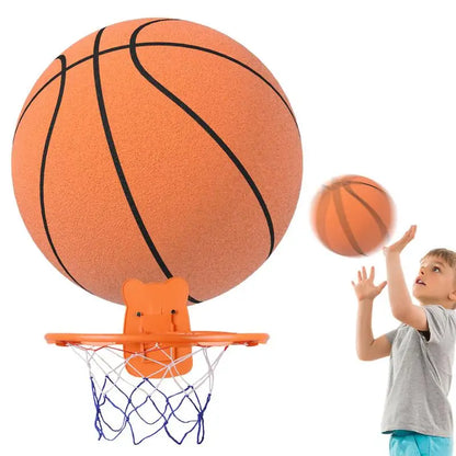 Silent High Density Foam Sports Ball Indoor Mute Basketball Soft Elastic Ball Children Sports Toy Games - Eloy Royal