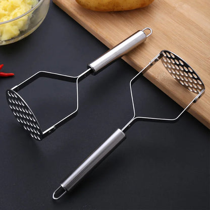 Stainless Steel Potato Masher Kitchen Pumpkin Garlic Vegetable Fruit Easy Mud Press Grinder Food Crusher Kitchenware - Eloy Royal