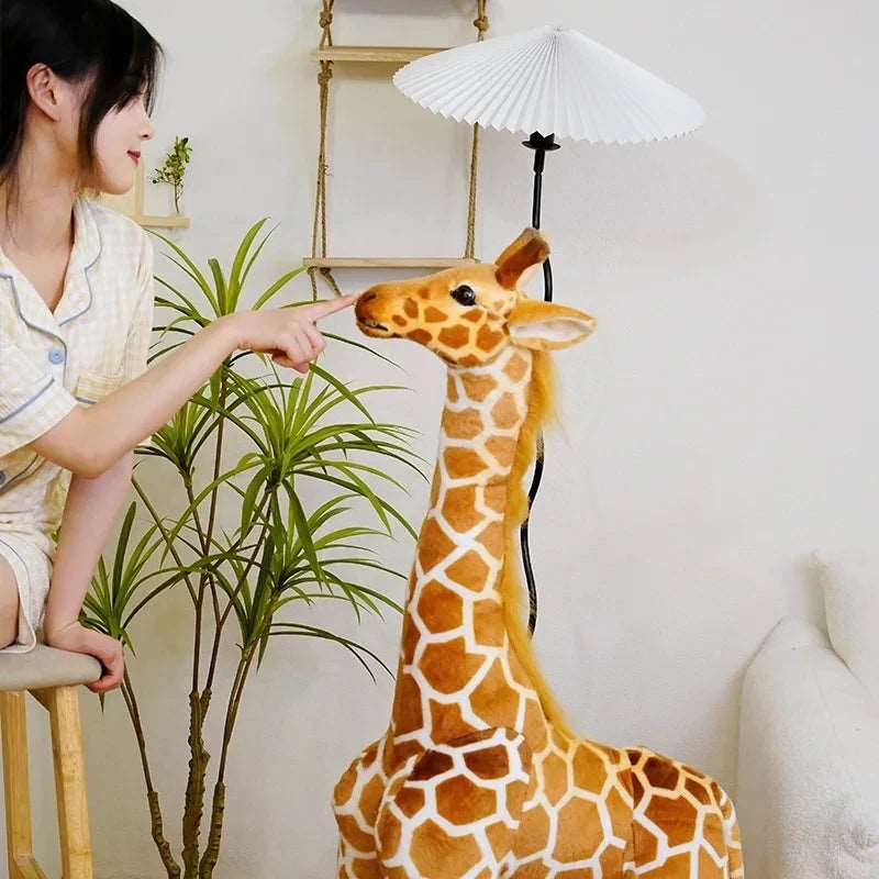 40cm  Simulation Giraffe Doll Real Life Giraffe Plush Toys Cute Stuffed Animal Dolls Birthday Gift Kids Toy Bedroom Madagascar