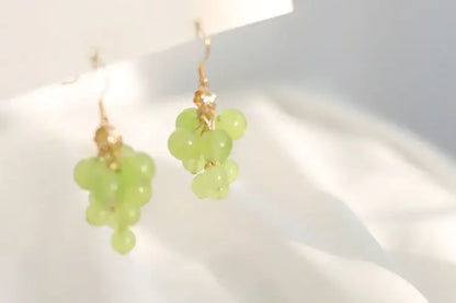 Серьги Женские Fashion Grape Earrings For Women Simple Cute Fruit Drop Dangle Hook Earring Party Trendy Jewelry Accessories Gift