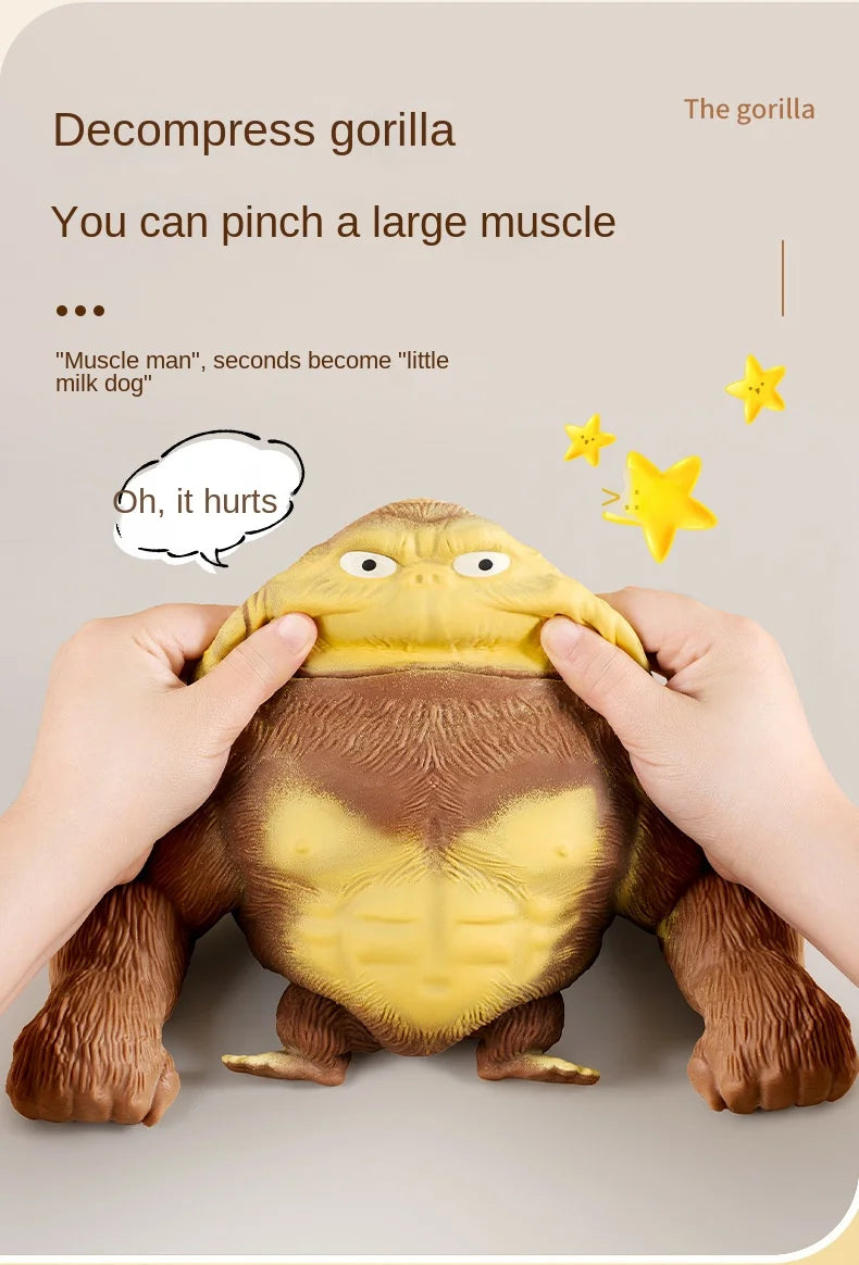 14cm Antistress Orangutan Fidget Toys Squishy Elastic Monkey Funny Decompression Gorilla Stress Relief Games Toy for Adults Kids