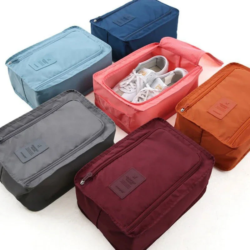 Travel Shoe Bags Portable Large Shoe Bags Waterproof with Zipper Closure Dustproof Oxford Portable Folding Shoes Storage Bag - Eloy Royal