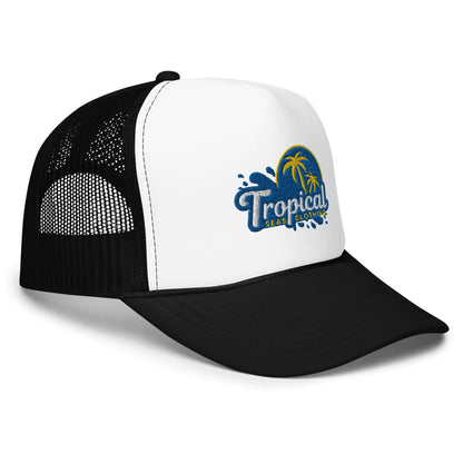 Tropical Tides Foam Trucker Hat: Ride the Waves of Fashion!