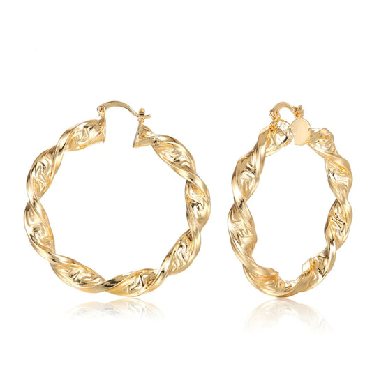 Punk Chic: Great Wall Hoop Earrings - Eloy Royal