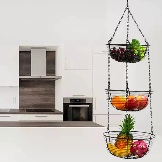 3-Tier Hanging Fruit Basket - Eloy Royal