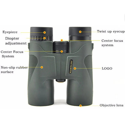 Visionking Long Range 10x42 Hunting Camping Binoculars BAK-4 FMC Waterproof Powerful Telescope Prismaticos De Caza Binocular - Eloy Royal