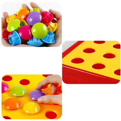 New Mushroom Nail DIY Cartoon Handmade Toys Children's Montessori Educational Toys Intelligent 3D Puzzle Game Jigsaw Board Gifts - Eloy Royal