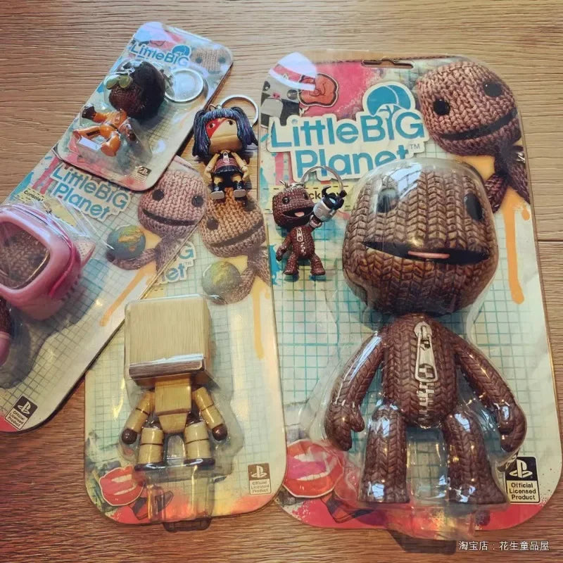 Cute LittleBigPlanet Sackboy Anime Game Figurine Little Big Planet Robot Keychain Kawaii Action Figure Models Toys - Eloy Royal