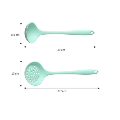 Silicone Kitchen utensils Non-sticky Heat-resistant  Spatula Spoon  kitchenware Set Cooking Kitchen Tools - Eloy Royal