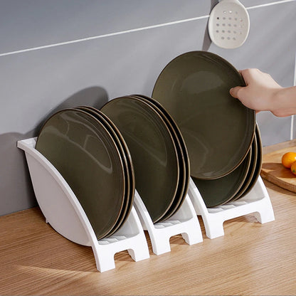 Plastic Plate Bowl Storage Holder Ventilated Kitchen Organizer Rack Anti Deform Kitchenware Dishes Drainage Shelf Kitchen Supply - Eloy Royal