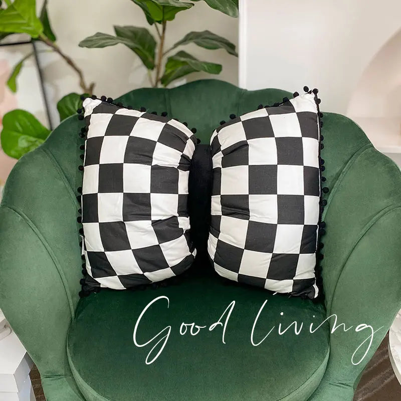 Muzzi High Quality Toys Kids Bowknot Bow Pillows Black And White Striped Neck Pillow Decorative Soft Pillow For Kids Room - Eloy Royal