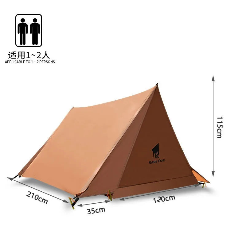 Outdoor Ultralight Camping Tent (no pole) 2 Person Tent Sun Shelter - Eloy Royal