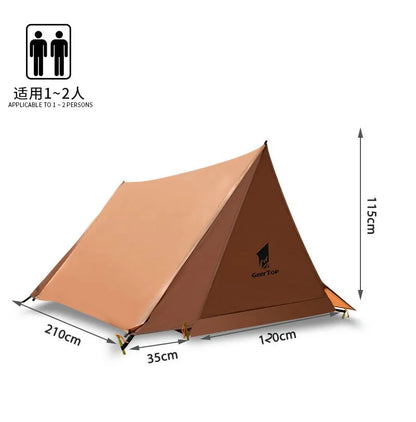 Outdoor Ultralight Camping Tent (no pole) 2 Person Tent Sun Shelter - Eloy Royal