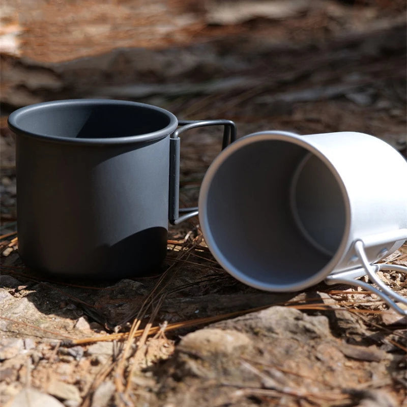 300ML Camping Mug Cup Tourist Tableware Picnic Utensils Outdoor Kitchen Equipment Travel Cooking Set Cookware Hiking