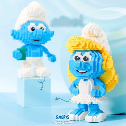 BALODY Smurf building blocks Gargamel model Smurfette figure Kawaii animation peripheral children's toys birthday gift - Eloy Royal