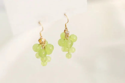 Серьги Женские Fashion Grape Earrings For Women Simple Cute Fruit Drop Dangle Hook Earring Party Trendy Jewelry Accessories Gift