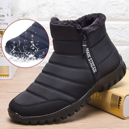 Winter Men Ankle Snow Boots Waterproof Non Slip Shoes for Men Casual Keep Warm Plush Plus Size Couple Footwear Chaussure Homme66 - Eloy Royal