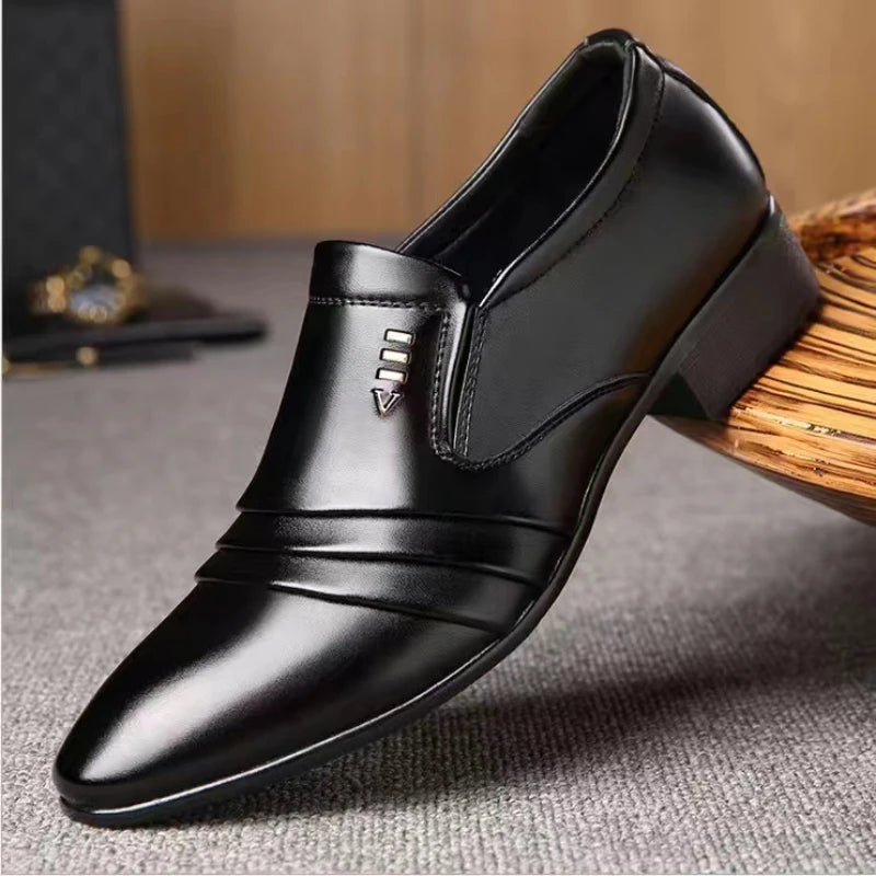 Business Dress Men Shoes Luxury Mens Dress Shoes Patent Leather Oxford Shoes for Men Oxfords Footwear High Quality Leather Shoes - Eloy Royal