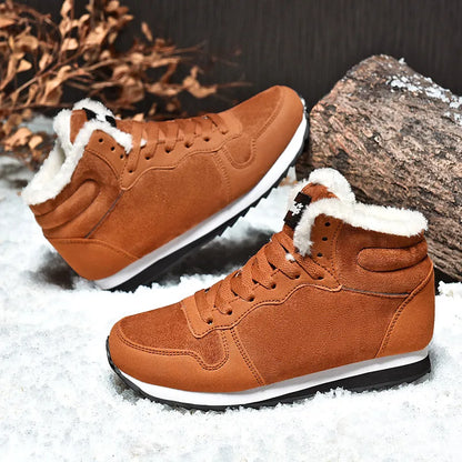 Men Boots Waterproof Winter Boots Men Lightweight Hight Top Leather Shoes Plus 48 No Slip Warm Snow Boots Plush Women Footwear - Eloy Royal