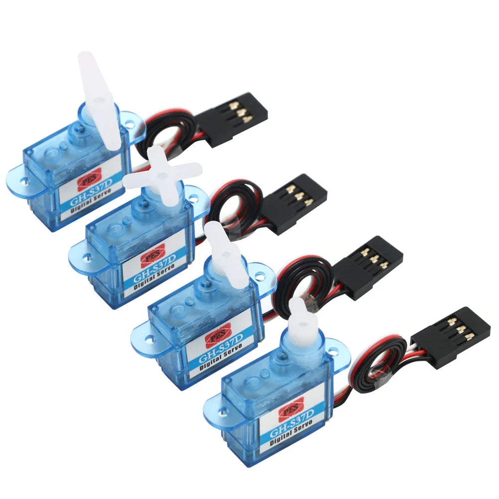 1pcs/lot GH-S37D 3.7g/GH-S43D 4.3g 4.8-7.2V Micro Analog Servo For RC Quadcopter Airplane Helicopter Boat Toys - Eloy Royal