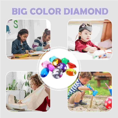 Toy Treasure Toys Pirate Acrylic Jewels Pool Diamond Gemstones Diving Kids Diamonds Set Diy Party Dig Dive Children Crystals - Eloy Royal