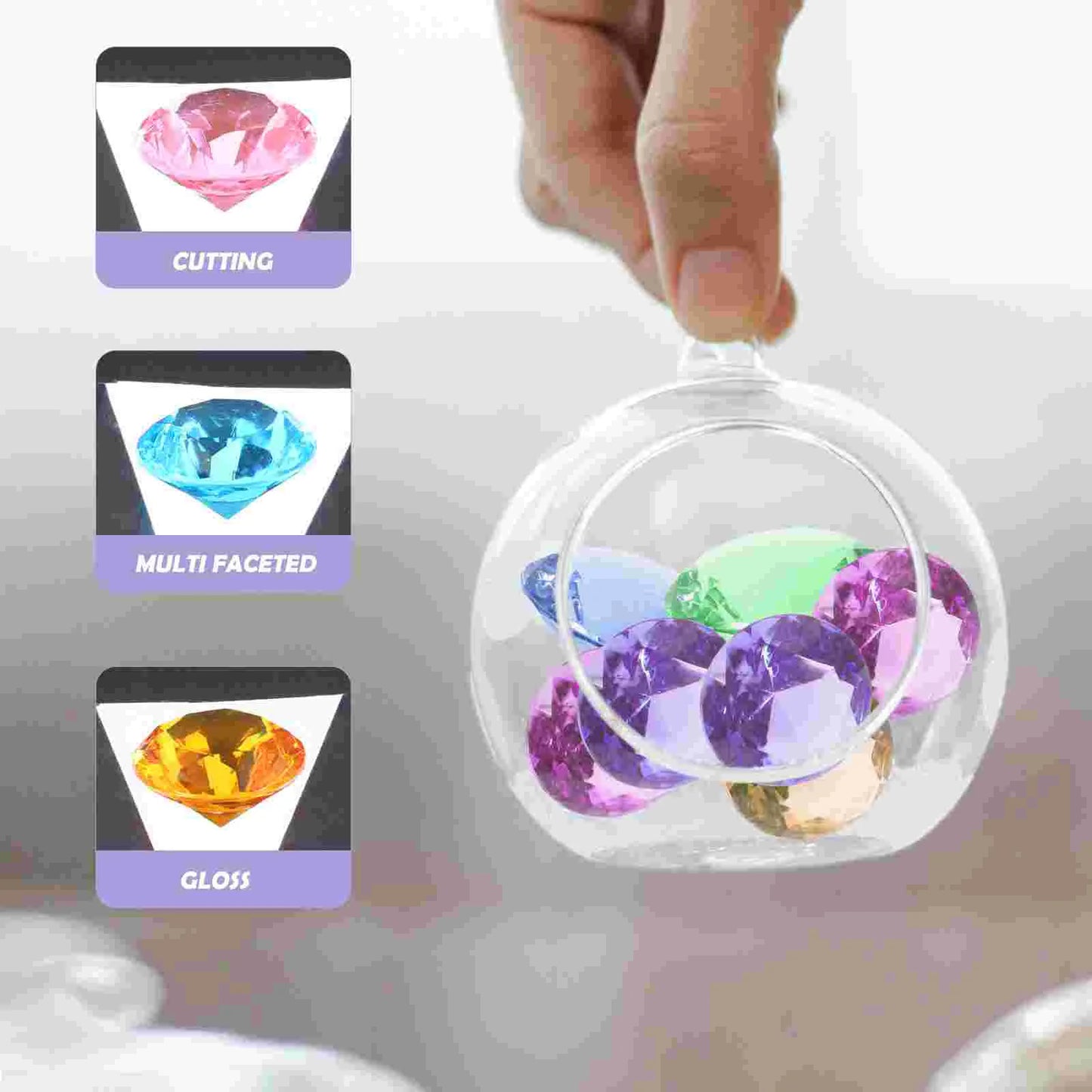 Toy Treasure Toys Pirate Acrylic Jewels Pool Diamond Gemstones Diving Kids Diamonds Set Diy Party Dig Dive Children Crystals - Eloy Royal