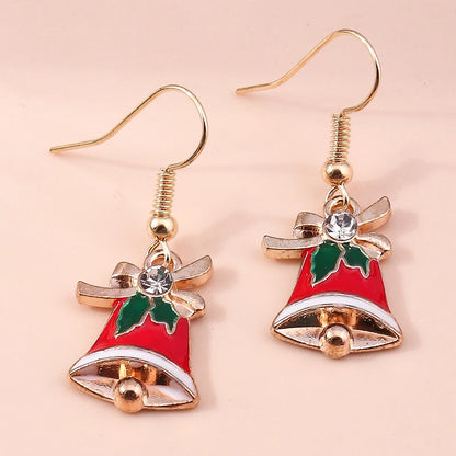 New Fashion Mix Styles Merry Christmas Drop Earrings for Women Christmas Tree Deer Santa Dangle Earrings New Year Jewelry Gifts