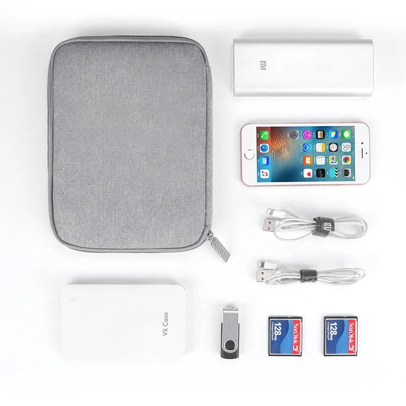 Cable Storage Bag Travel Mobile Hard Drive U Disk Organizer Package Earphone Charger Protable Storage Box Wire Case Pouch - Eloy Royal