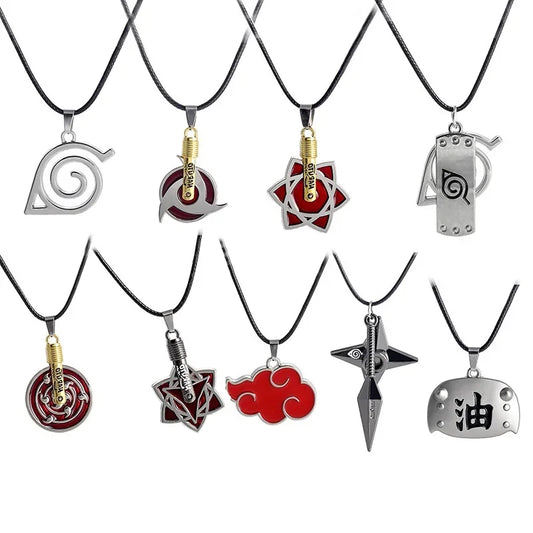 Naruto Anime Necklace Uchiha Itachi Kakashi Chain Cosplay Accessories Cartoon Decorate Jewelry Toys Children Christmas Gifts - Eloy Royal