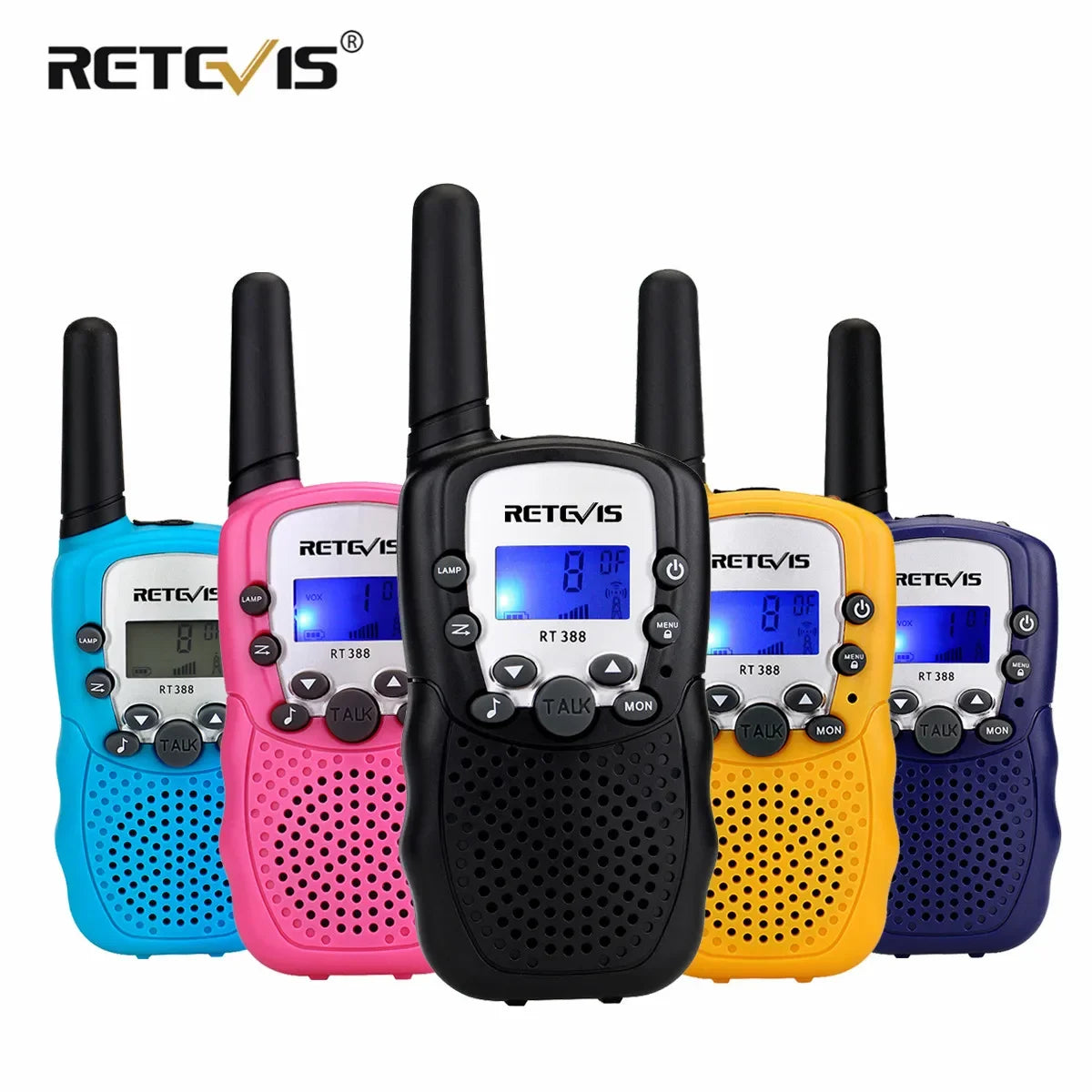 RETEVIS RT388 Walkie Talkie Children 2 Pcs Children's Radio Receiver Walkie-Talkie Kids Birthday Gift Child Toys for Boys Girls - Eloy Royal