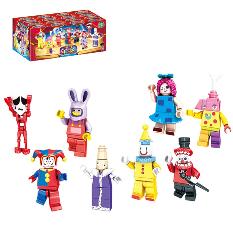 The Amazing Digital Circus Jax & Pomni Building Blocks Set, Cartoon Anime Protagonist Clown Model Toys for Kids, Birthday Gifts - Eloy Royal