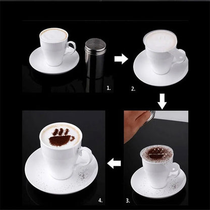 Creative Kitchen Accessories 16pc Fancy Coffee Printing Template Kitchen Tools Kitchenware Coffee Spray Template Kitchen Gadgets - Eloy Royal