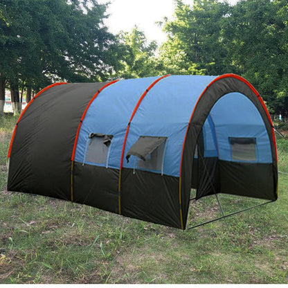 Doule Layer Tunnel Tent 5-10 person Outdoor Camping Family Tent Tourist House - Eloy Royal